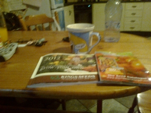 seed catalogues and a mug of hot choc seed catalogues and a mug of hot choc