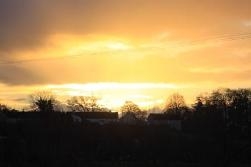 Sunrise Over the Village 8:40am Sunrise Over the Village 8:40am