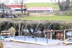 Hoops in place Hoops in place