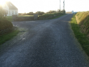 Road in front of our house Road in front of our house